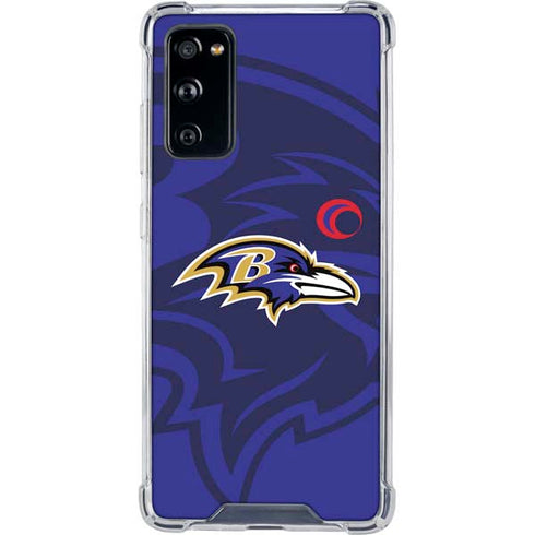 NFL Baltimore Ravens Double Vision Galaxy S20 FE Clear Case